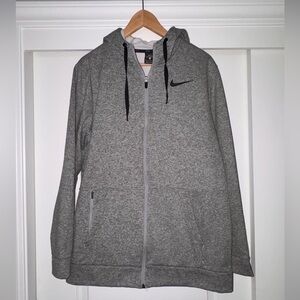 Nike Heather Gray Full-Zip Hoodie
